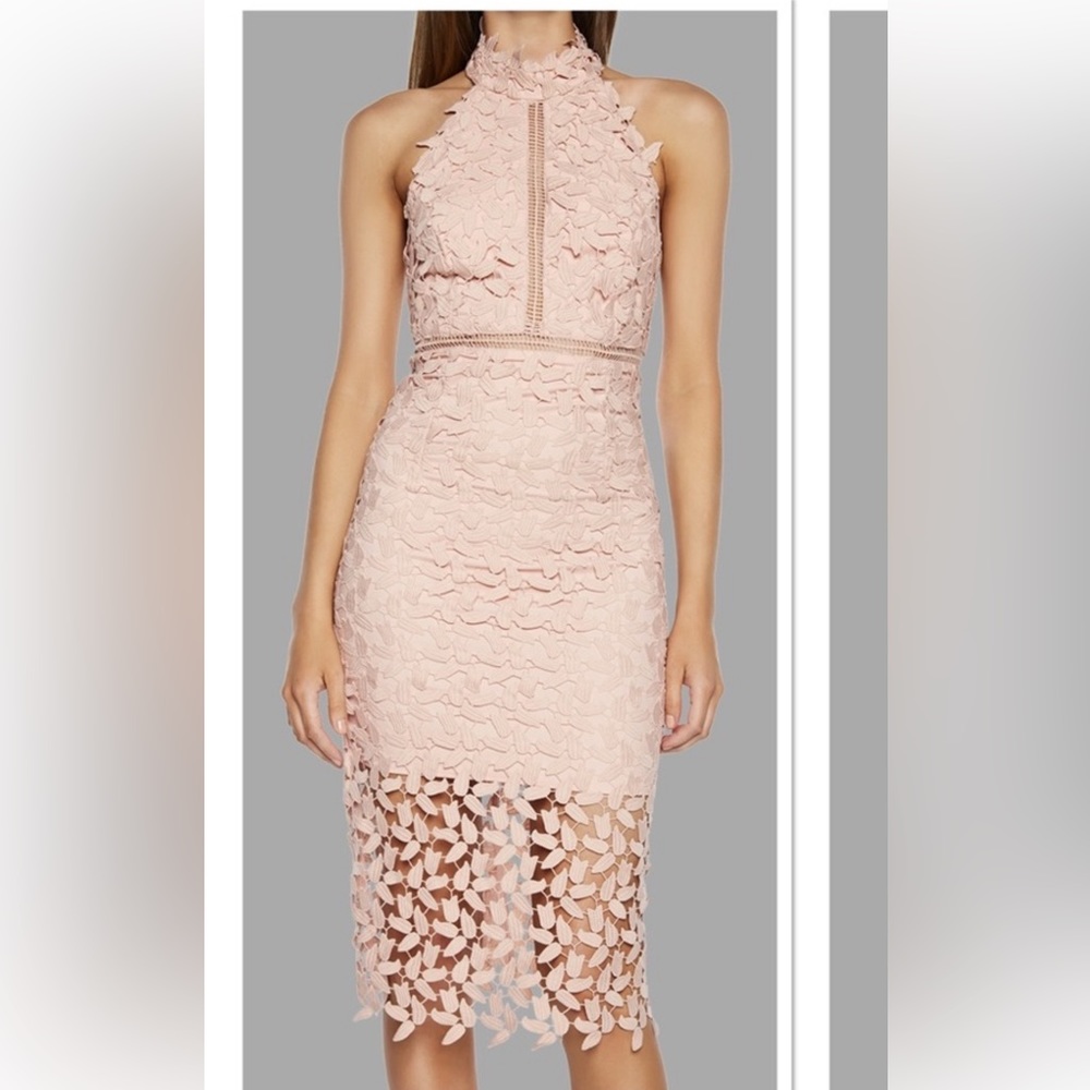 Barrot Noni Halter Dress, blush pink, size 8/M